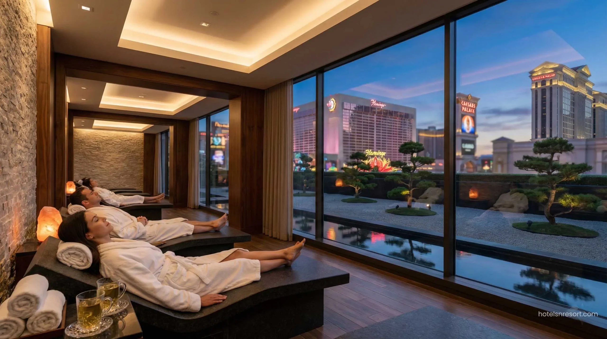 Luxury spa at a top casino hotel for non-gamblers.
